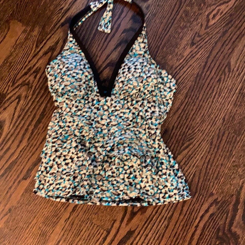 NWOT ECO Swim darling ruffled top!‎